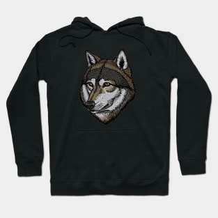 Wolf Face Portrait Hoodie